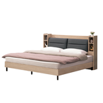 【唯熙傢俱】威尼斯橡木色5尺床箱雙人床台, , large