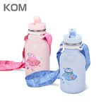 【KOM】海洋歷險趣 台灣製 316不鏽鋼兒童隨身瓶 兒童水壺350ml(附吸管 背帶), , large