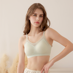 【伊柔EVEROY】偷心視角 無痕裸感無鋼圈內衣 M-2XL｜網紗微性感 W033-81 薄荷綠, , large