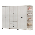 【唯熙傢俱】伊格鋼刷白9尺衣櫃, , large