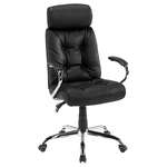 【Hampton 漢汀堡】古格黑皮辦公椅, , large