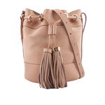 SEE BY CHLOE VICKI 山羊皮拼麂皮水桶包/粉色, , large