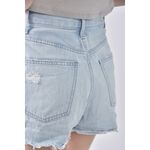 (S) uniqlo jeans丹寧牛仔棉質刷破純棉藍色短褲二手衣, , large