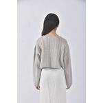 (F) egg修身短版排扣綠色綁帶外套二手衣, , large