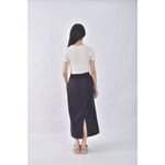 (S) rai room後開衩藍色長裙二手衣, , large