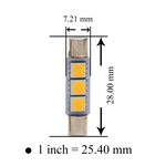 [PA LED] Mazda 3 6 CX3 CX5 保險絲型 3晶 SMD LED 化妝燈, , large