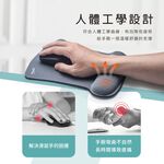 E-BOOKS MP4 Wrist Guard Stress Relief Mouse Pad Ergonomic Design Non-slip Bottom Layer Precise Mouse Positioning, , large