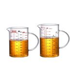 刻度玻璃量杯 透明量杯 玻璃量杯 高硼矽量杯 烘培量杯 刻度杯【Ho覓好物】量杯 YHX2774 YHX2775, , large