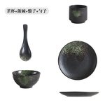 【上手家居】復古日式餐具 4件組 竹韻(陶瓷碗/飯碗/陶瓷餐具/小碗/圓盤/碗盤器皿/陶瓷盤子), , large