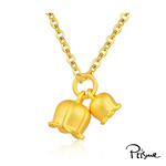 【Prisme Gold】黃金項鍊 鈴蘭花 鍊墜項鍊 (金重：約0.08錢±0.03), , large