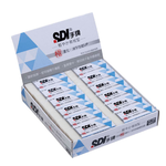 【SDI 手牌】輕感 易拭型 筆擦 61 x 21 x 11.5mm 橡皮擦 24入/盒 PE-15W, , large