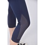 (S) adidas高腰運動質感瑜珈藍色長褲二手衣, , large