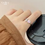 【Gulicc】古莉可 戒指  式 粉色花朵輕奢戒指, , large