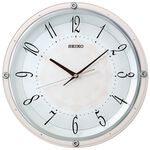 SEIKO 精工 淡雅萬花筒 靜音滑動秒針時鐘 掛鐘 QXA830P, , large
