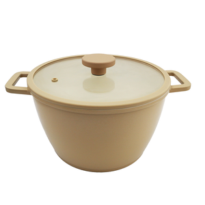 日本金太郎 Latte 陶瓷強化層IH兩手鍋-24cm-2支