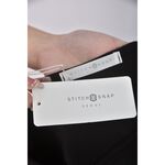 (S) stitch snap韓牌質感黑色長袖上衣二手衣, , large