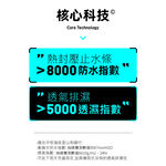 TECTOP 探拓戶外男款TECTOPxNASA聯名款防風防水兩件式外套(衝鋒衣) 市面唯一, , large