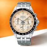 SEIKO 精工 都會紳士三眼計時手錶-米白色 SBTR045J/8T63-02R0S, , large