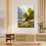 【御畫房】春和景明 國家一級畫師手繪油畫60×90cm(VF-110), , large