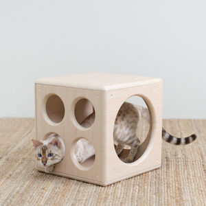 【paipaipets】Wooden Cube - Style B