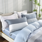 【Betrise】Gentle wind | C Energy Series 100% Austrian Tencel™ Light-quenched Graphene Four-piece Duvet Bedding Set-Double, , large
