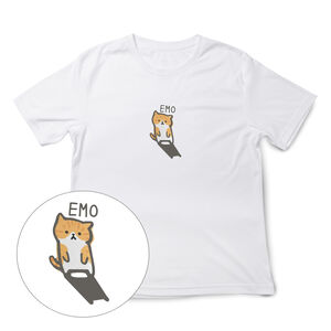 JZ TEE 橘貓-EMO 印花短袖T恤