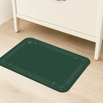 【Monster】 Soft Diatomaceous Earth Absorbent Mat – Border Series (60x40cm) – Green Border, , large