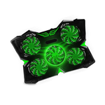 ekit Y2 Gaming Model Rapid Five Style Laptop Cooling Pad-Green[E-KIT Technology lnc.], , large