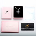【Angel & Me】Good Luck Compass s925 sterling silver 18k Rose Gold plated necklace, , large