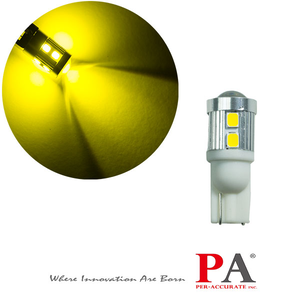 [PA LED] LED 2835SMD Automotive Motorcycle Light Bulb For Turn Signal DRL Interior Light Golden Yellow T10