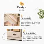【Hampton 漢汀堡】西拉斯鋼刷白2.6尺下抽開放, , large