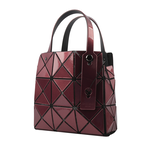ISSEY MIYAKE BAO BAO CARAT-2 3X3 亮面金屬色手提小方盒/酒紅色, , large