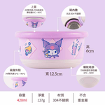 『HOUSUXI·舒希』三麗鷗酷洛米不鏽鋼雙層隔熱碗420ml(A1), , large