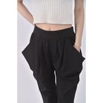 (S) xin siqian修身黑色長褲二手衣, , large