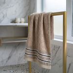 [Kaimei Cotton] 12-Pack Random Colors - MIT 16-Taels Pure Cotton Kids' Towel with Satin Header & Double Black Stripes, , large