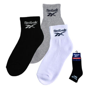Reebok棉選舒厚1/2襪3入組-白色22~24