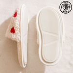 【SOLO Vintage】LCW Home Hearts Indoor Plush Slippers Made in Turkey 40-41, , large