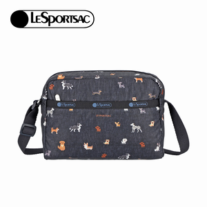 Lesportsac Daniella Crossbody 拉鍊斜背包 側背包 通勤隨身包 送禮 禮物 (像素小狗)