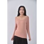 (S) 【安于晴Charlene私服】uniqlo質感棉質橘色長袖上衣二手衣, , large