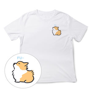 JZ TEE Corgi - Wind Blow Vibes Graphic Tee