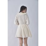 (S) liz lisa毛衣v領白色洋裝二手衣, , large
