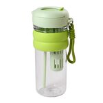 Colorful sports straw water bottle, , large