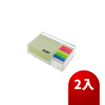【O-Life】彩色便籤便條台組-2入組透明, , large