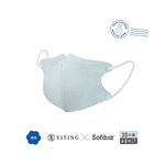 [佑全保健藥妝]易廷x舒芙氧小童3D口罩-藍色30片/盒, , large
