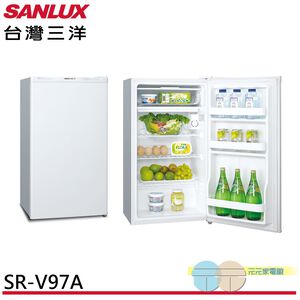 SANLUX Taiwan SANYO 97L Grade 1 Energy Saving Single Door Inverter Refrigerator SR-V97A