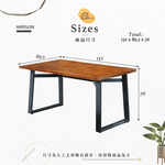 【Hampton 漢汀堡】古樂淺胡桃4.5尺長方桌, , large