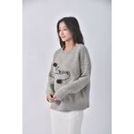 (XL) b studio質感圓領灰色長袖上衣二手衣, , large