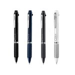 【 Pentel 飛龍 】極速三用筆 ENERGEL 黑+紅+自動鉛筆 0.5mm /支 XBLW355   -  灰桿, , large