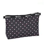 LeSportsac Cosmetic Clutch 雙層拉鍊收納化妝包 送禮-粉色點滴, , large