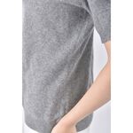 (M) uniqlo質感高領灰色短袖上衣二手衣, , large